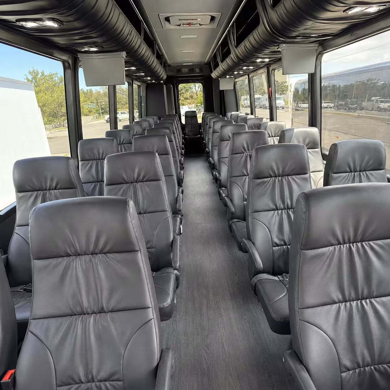 28 passenger minibus interior
