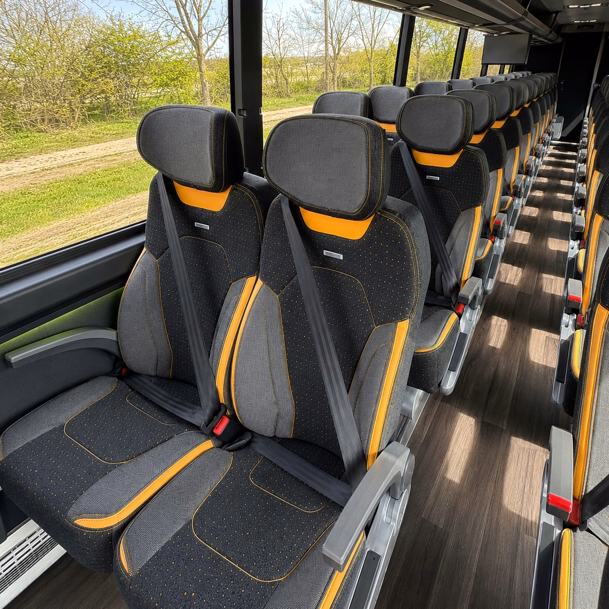 moreno valley charter bus rental inside