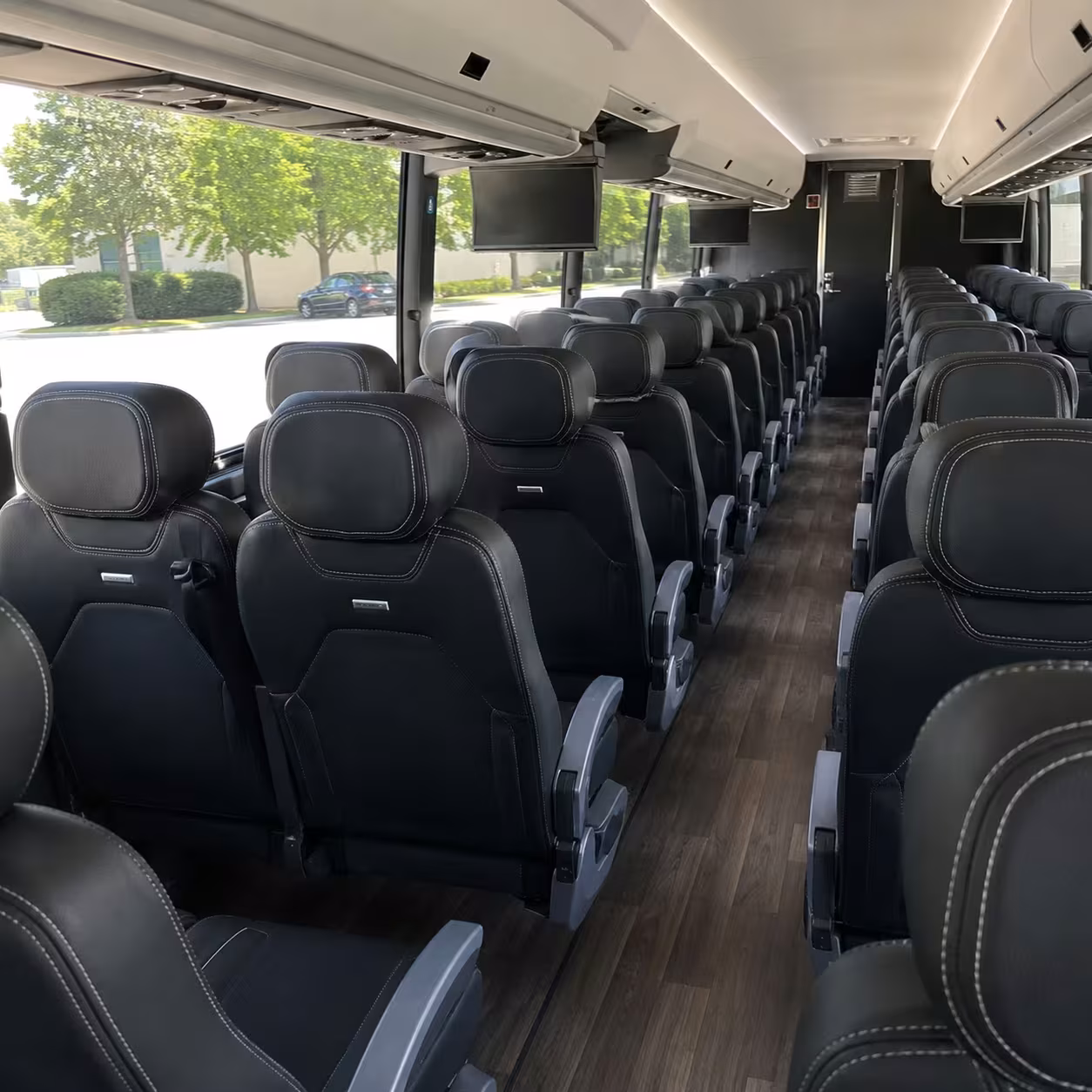 moreno valley charter bus rental interior