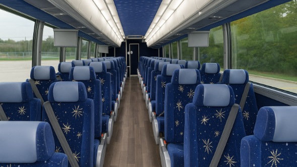 moreno valley 50 passenger charter bus inside