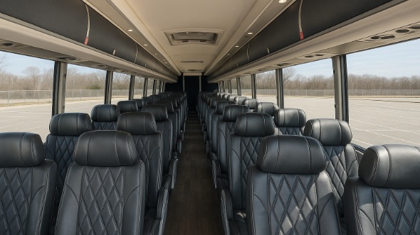 moreno valley 55 passenger charter bus inside