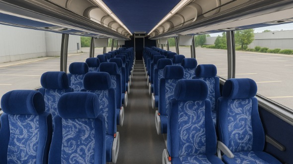 moreno valley 56 passenger charter bus inside
